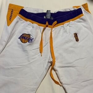 White and Purple Sweatpants